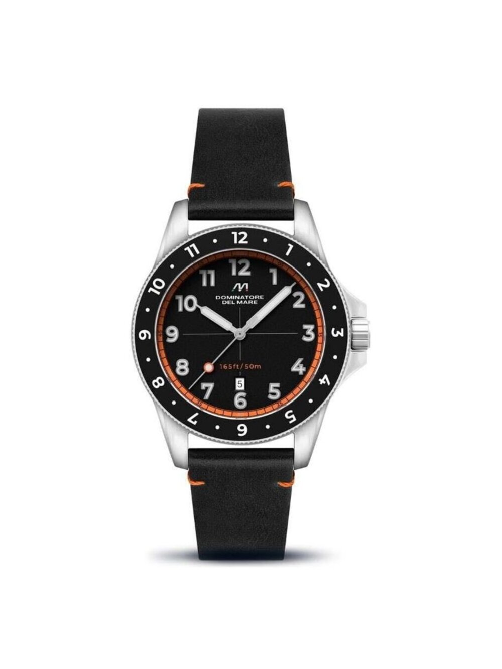 NWT Dominatore Del Mare Bandiera Black Dial Men's Watch